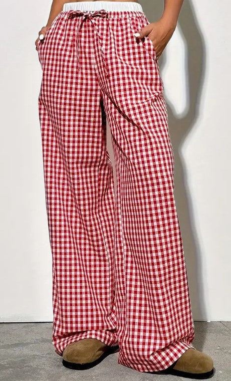 Striped Straight Trousers