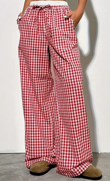 Striped Straight Trousers